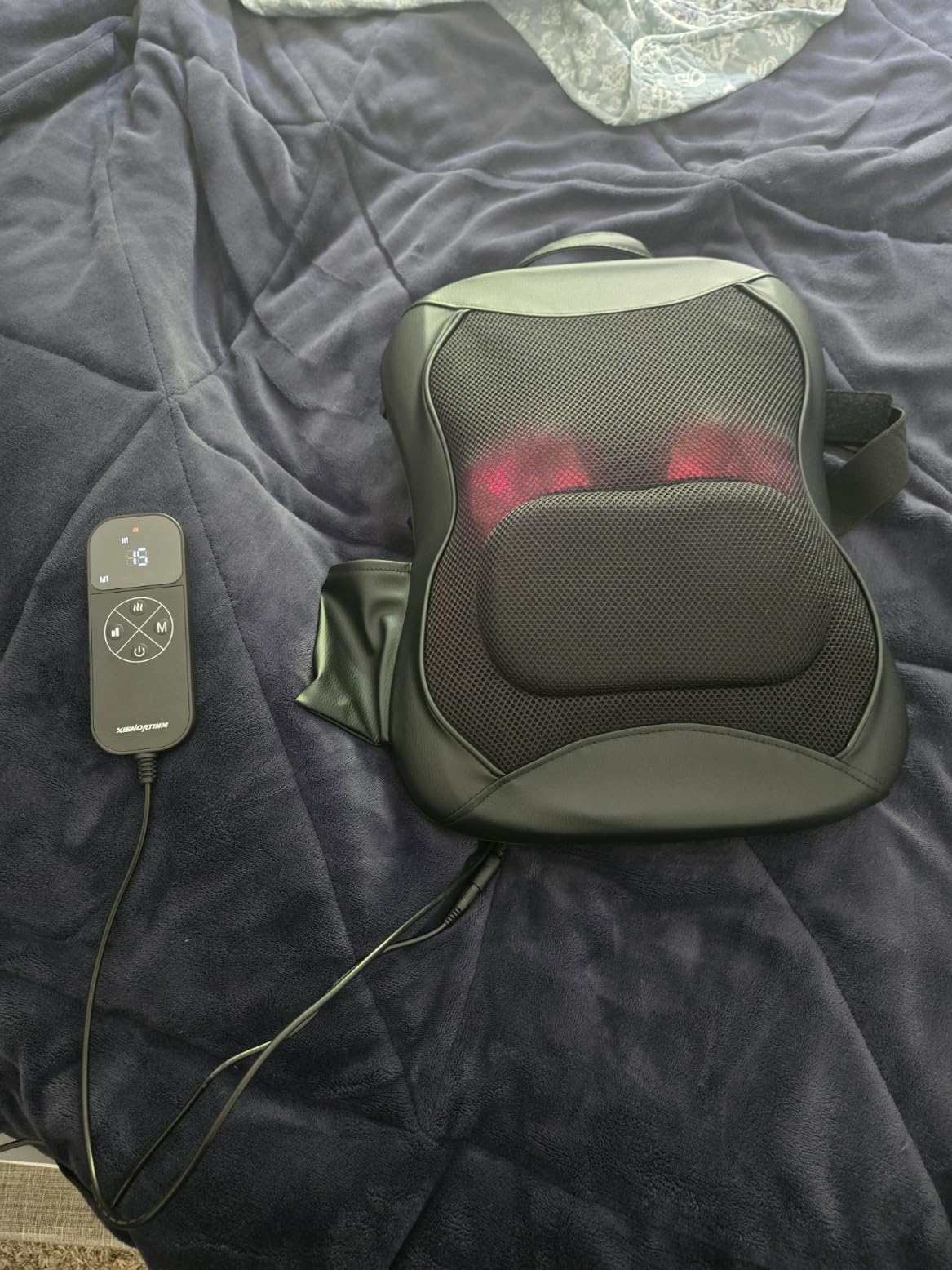 Back Massager with Heat, 4D Rolling Massage Nodes for Upper & Lower Back, 4 Modes & 2 Speeds Deep Tissue, Includes Car Adapter for for Car Office Home & Travel customer photo 1
