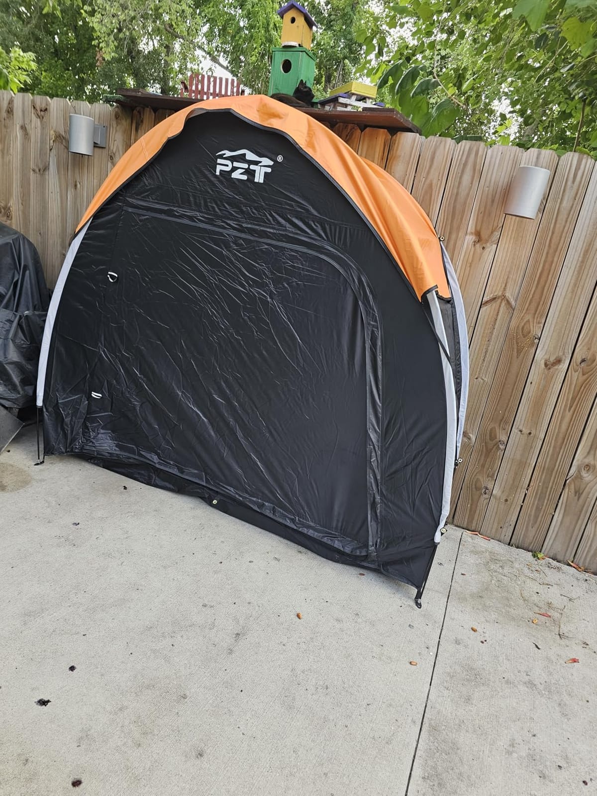 Upgraded Bike Tent with Rain Cover, Outdoor Storage Shed for 4-5 Bikes customer photo 2