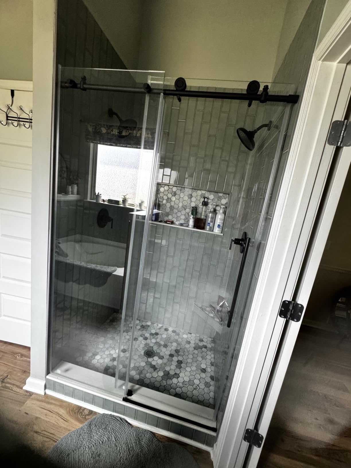 KPUY Frameless Sliding Shower Door 61-66
