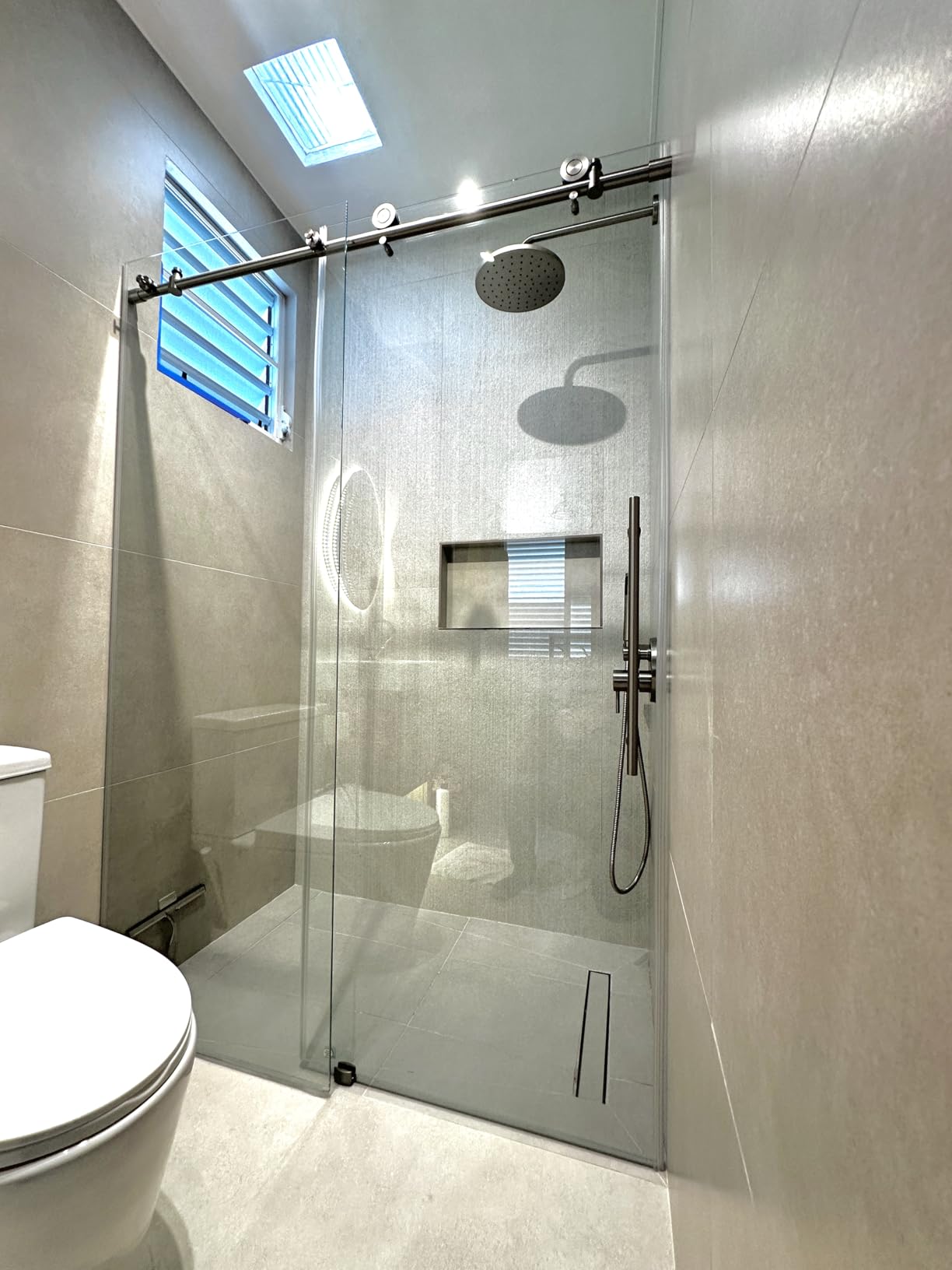 KPUY Frameless Sliding Shower Door 61-66
