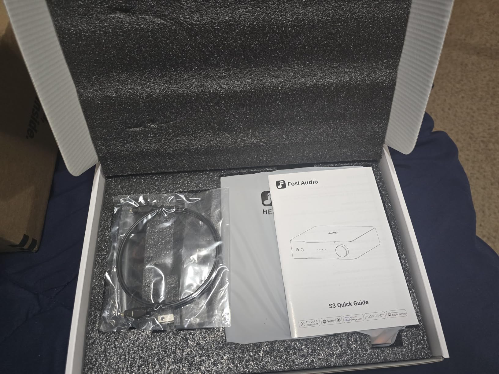 Fosi Audio S3 HiFi Music Streamer DAC Preamp, AK4493SEQ DAC Wi-Fi 6 Bluetooth 5.3, Digital Transport with XLR Balanced/Optical/Sub Out/HDMI eARC, AirPlay 2 Spotify Connect Tidal, 10-Band EQ customer photo 2