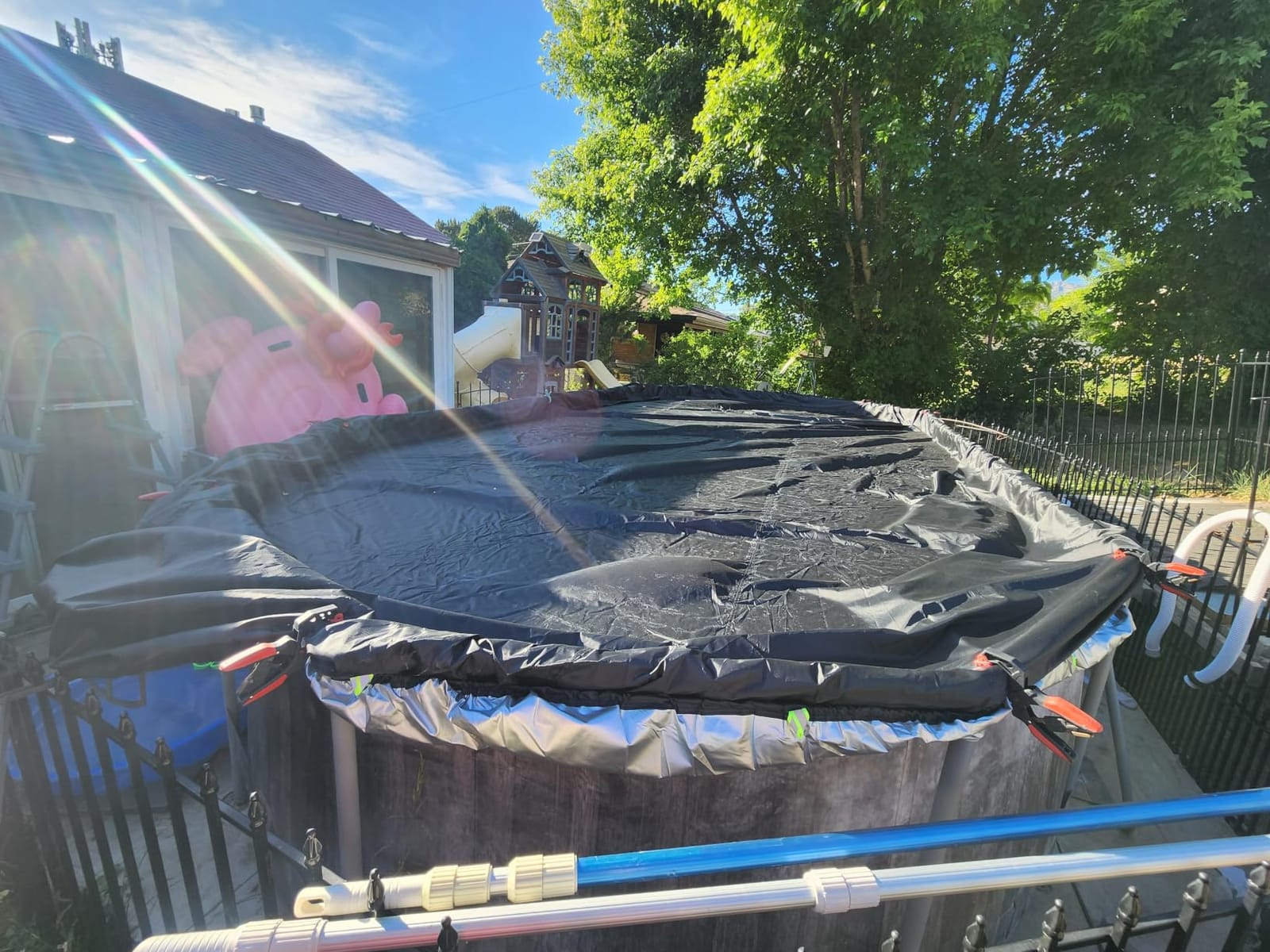 Safana 12x24 ft Rectangle Winter Pool Cover for Above Ground Pool 420D customer photo 1