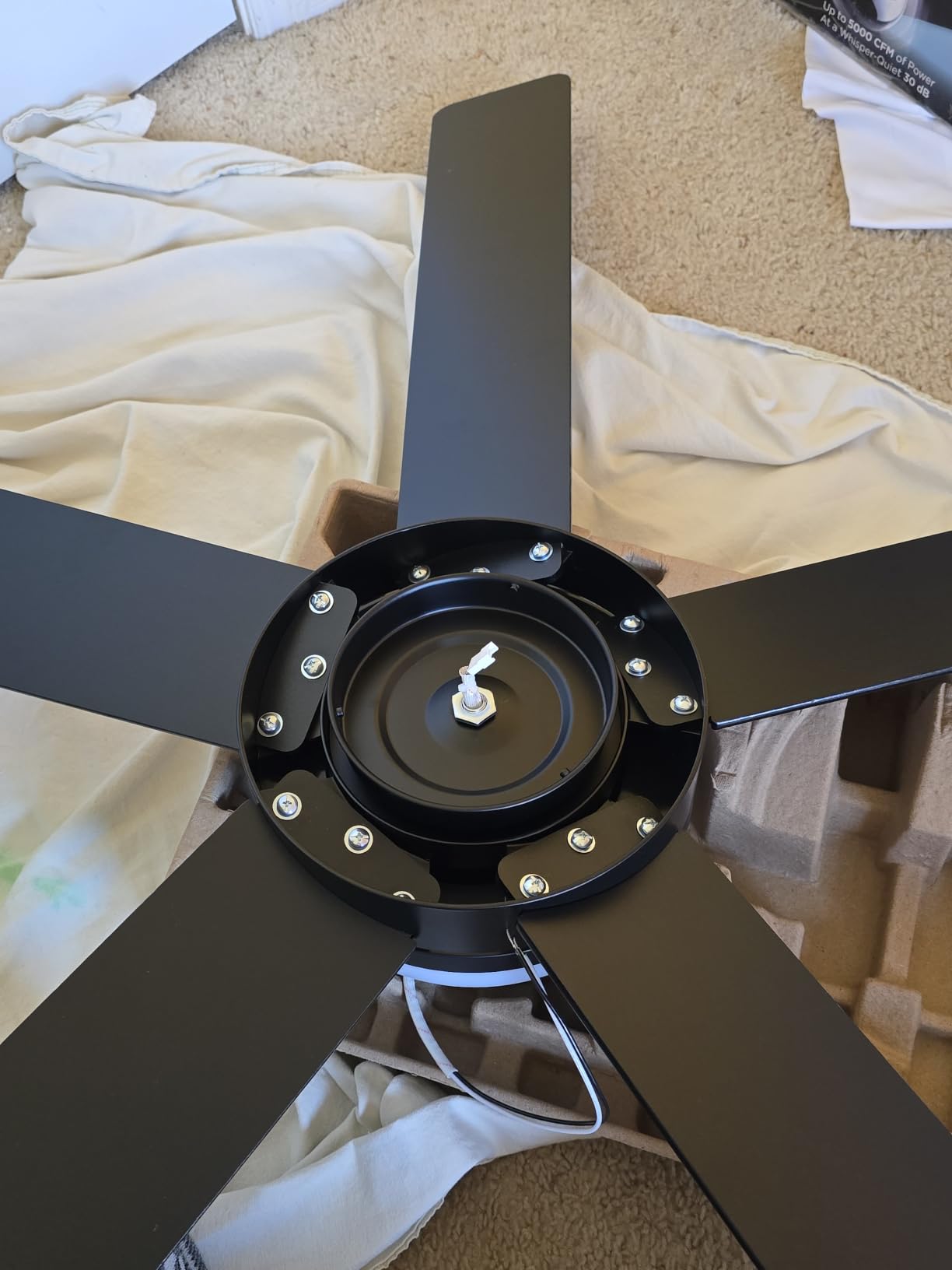 Govee Ceiling Fans with Lights and Remote, RGBIC Smart 52'' flush mount customer photo 2