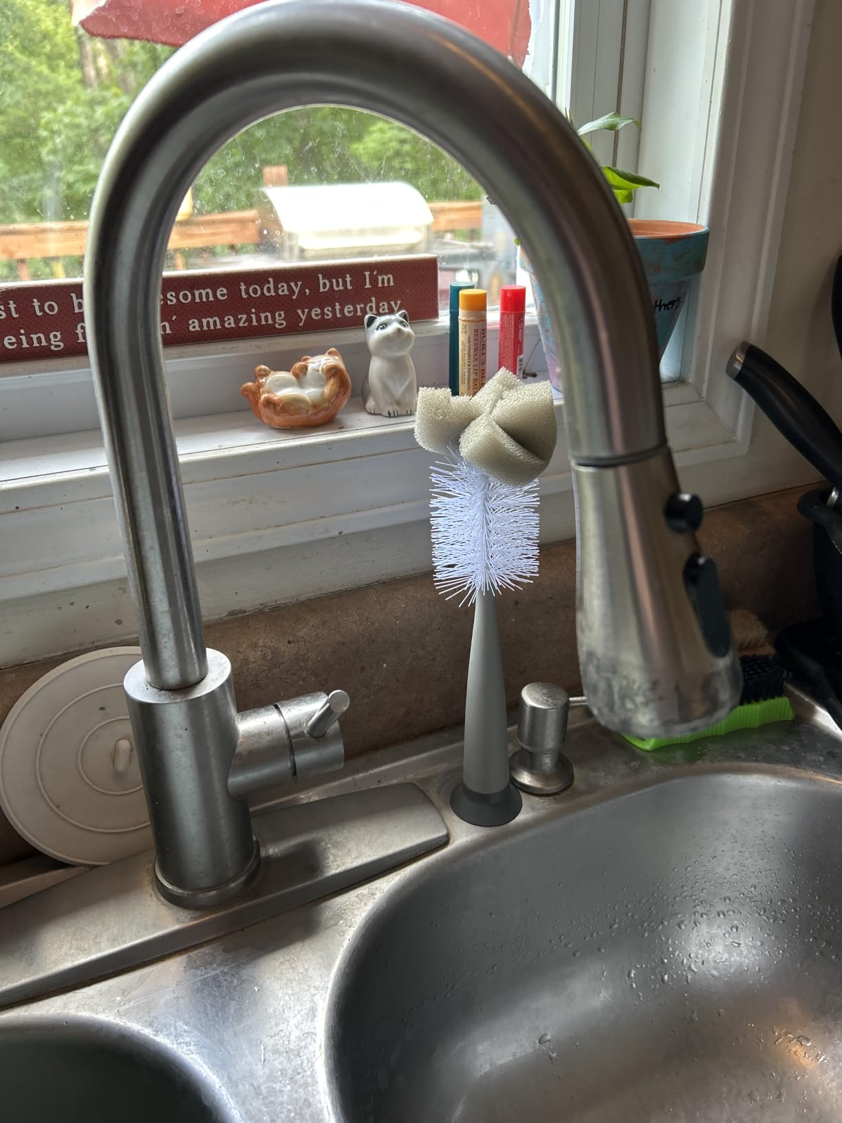 FORIOUS Touch Activated Kitchen Faucets Pull Down Sprayer, Brushed Nickel customer photo 1