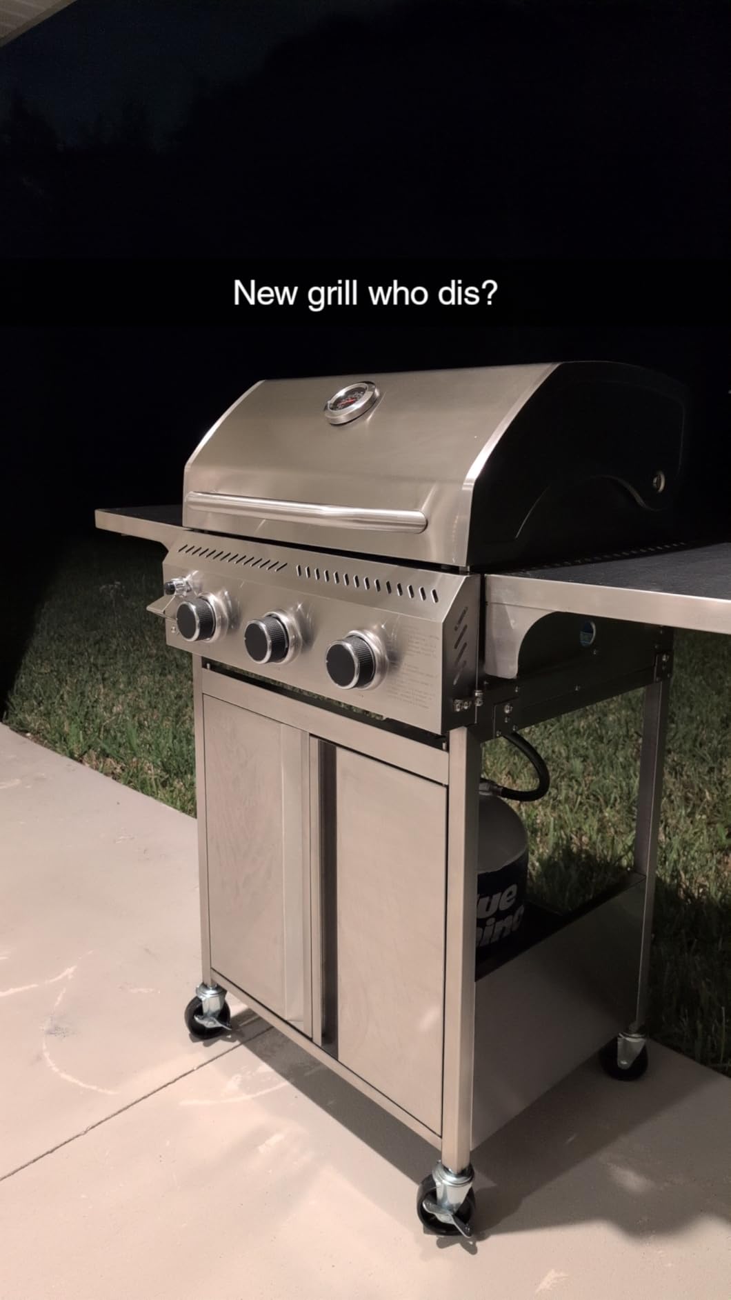 3-Burner Propane Gas Grill with Side Burner, 34,000 BTU Stainless Steel BBQ Grill – Heavy-Duty Porcelain-Enameled Grates for Patio and Outdoor Cooking customer photo 2