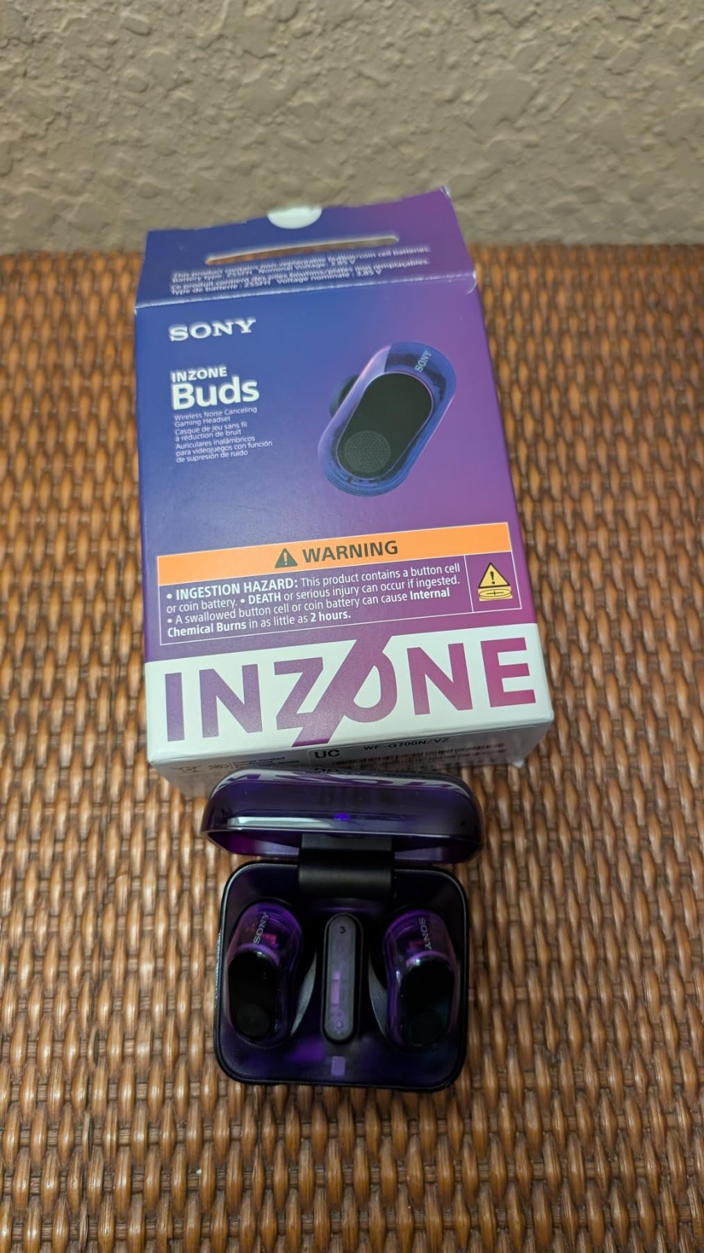 Sony INZONE Buds Wireless Noise Cancelling Gaming Earbuds, Glass Purple customer photo 2