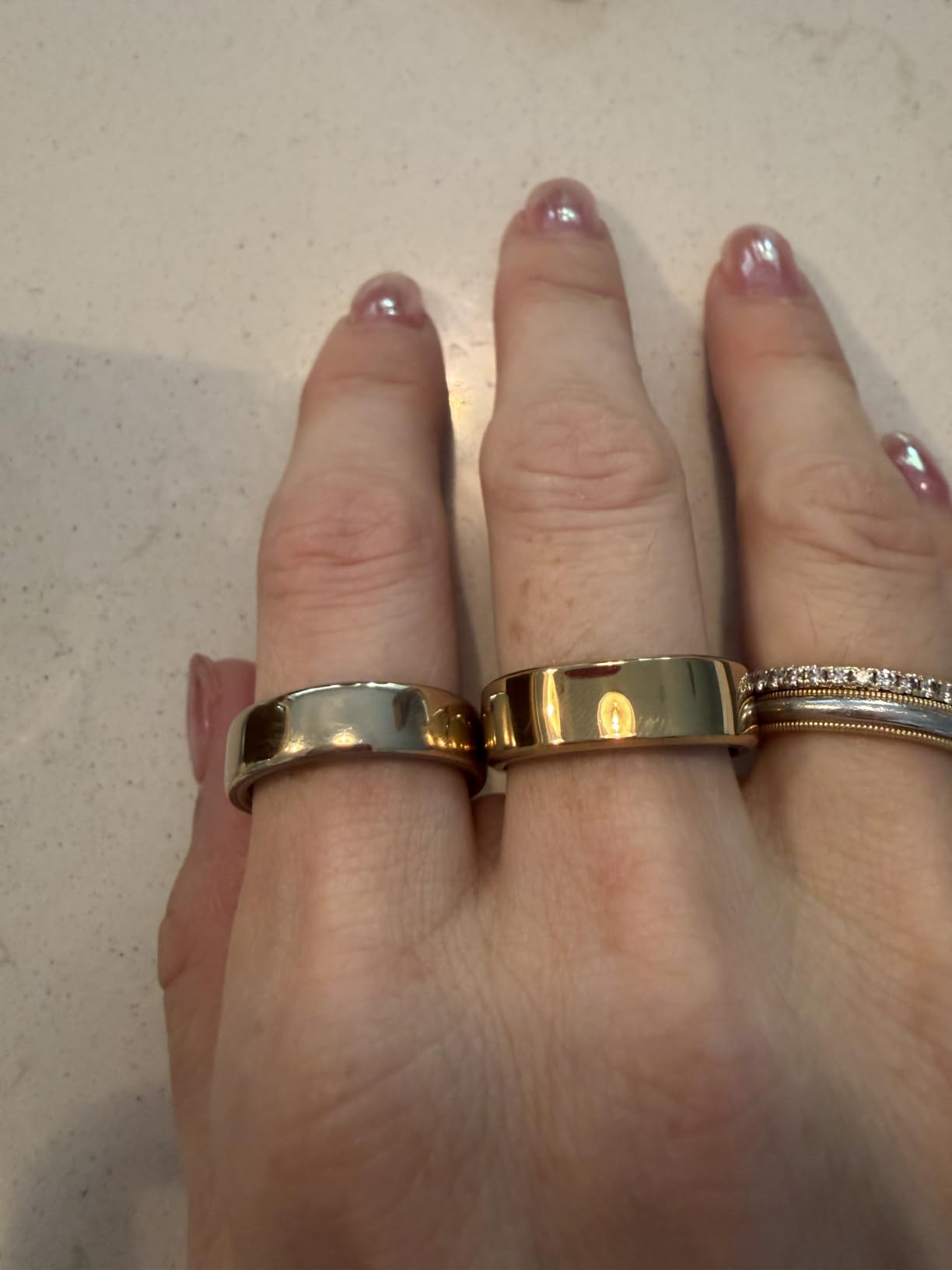 RingConn Gen 3 Smart Ring - Vascular Trends(Size 8, Future Silver) customer photo 2