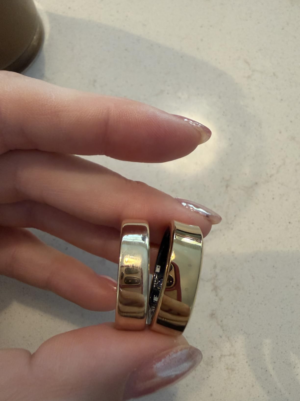 RingConn Gen 3 Smart Ring - Vascular Trends(Size 8, Royal Gold) customer photo 1