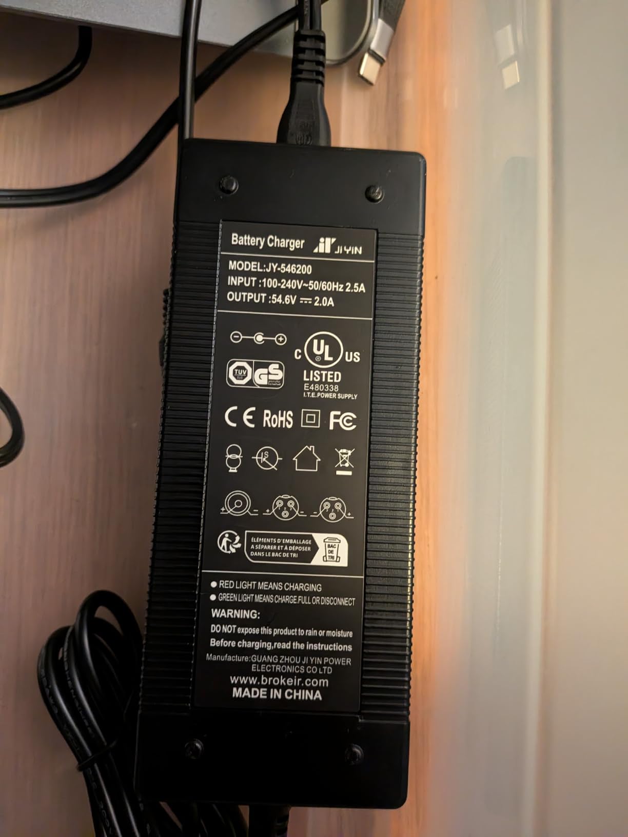 48V Electric Bike Charger 54.6V 2A Fast Charger, 13S Lithium Battery Charger with 5 Plugs, for Ebike, Electric Bicycle, Scooter, One Wheel, Rad Power Bike customer photo 2