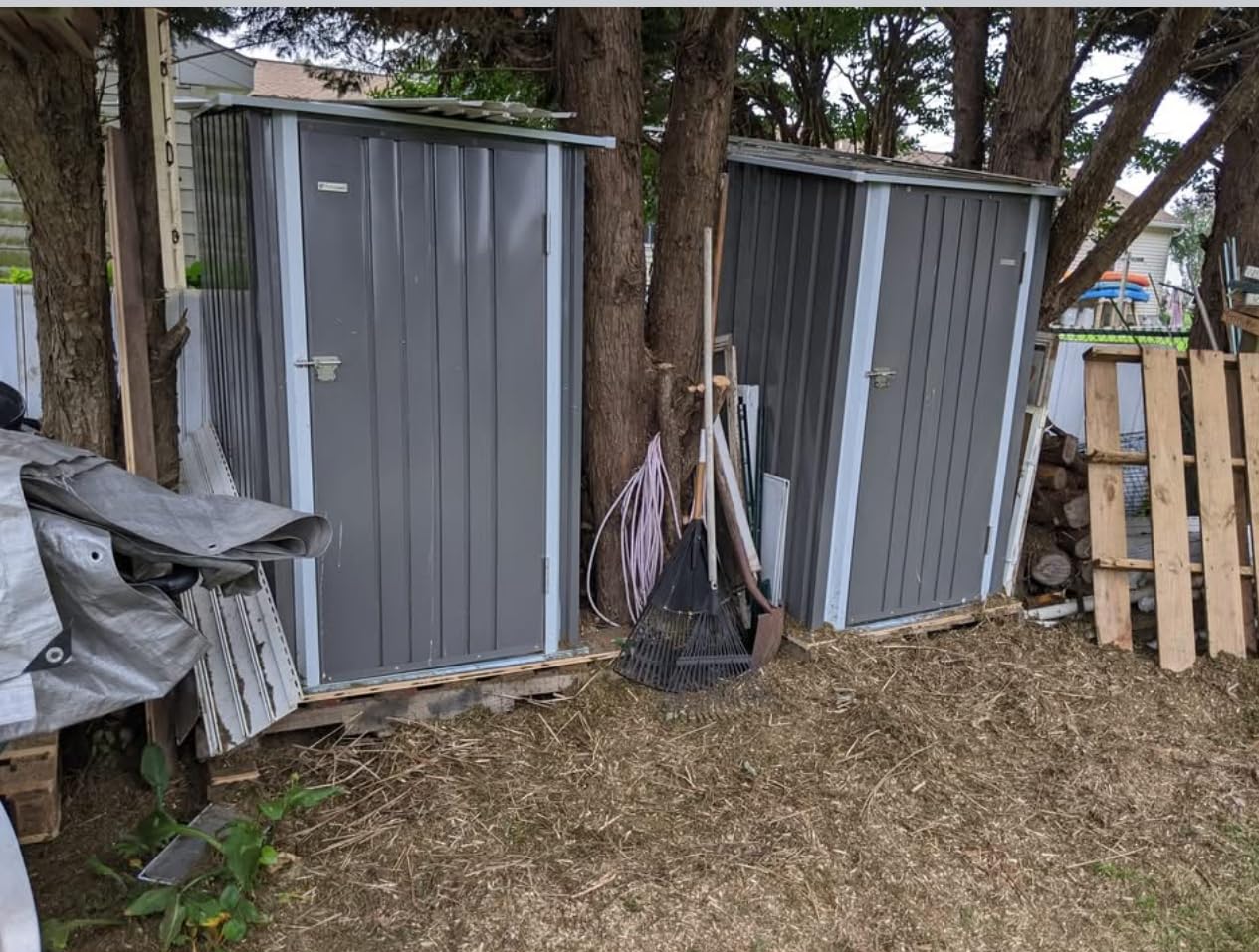 Patiowell 12x20 FT Outdoor Storage Shed, Large Metal Garden Shed, Black customer photo 1