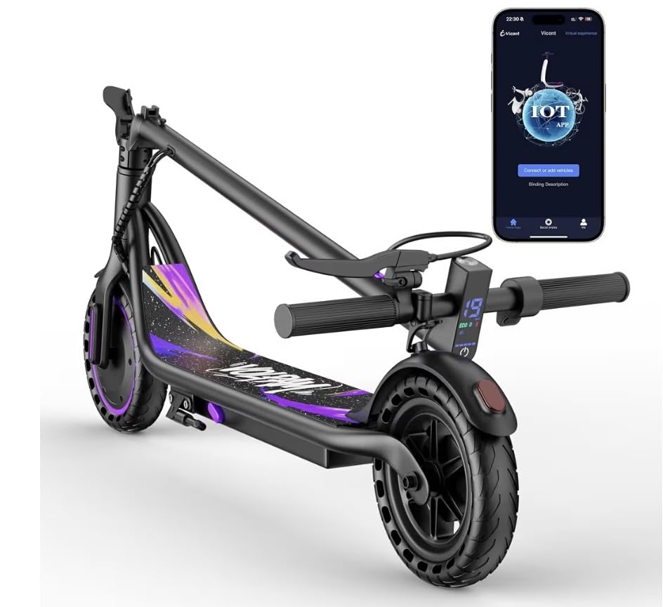 VOLPAM Electric Scooter, 350W/500W Motor, 21/28/40 Miles Long Range customer photo 2