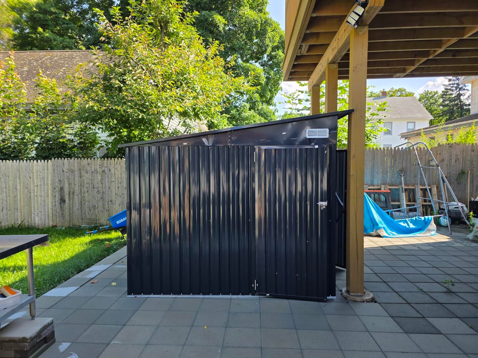 8'x10' Lean to Shed Outdoor Storage Sheds with Triple Doors customer photo 1