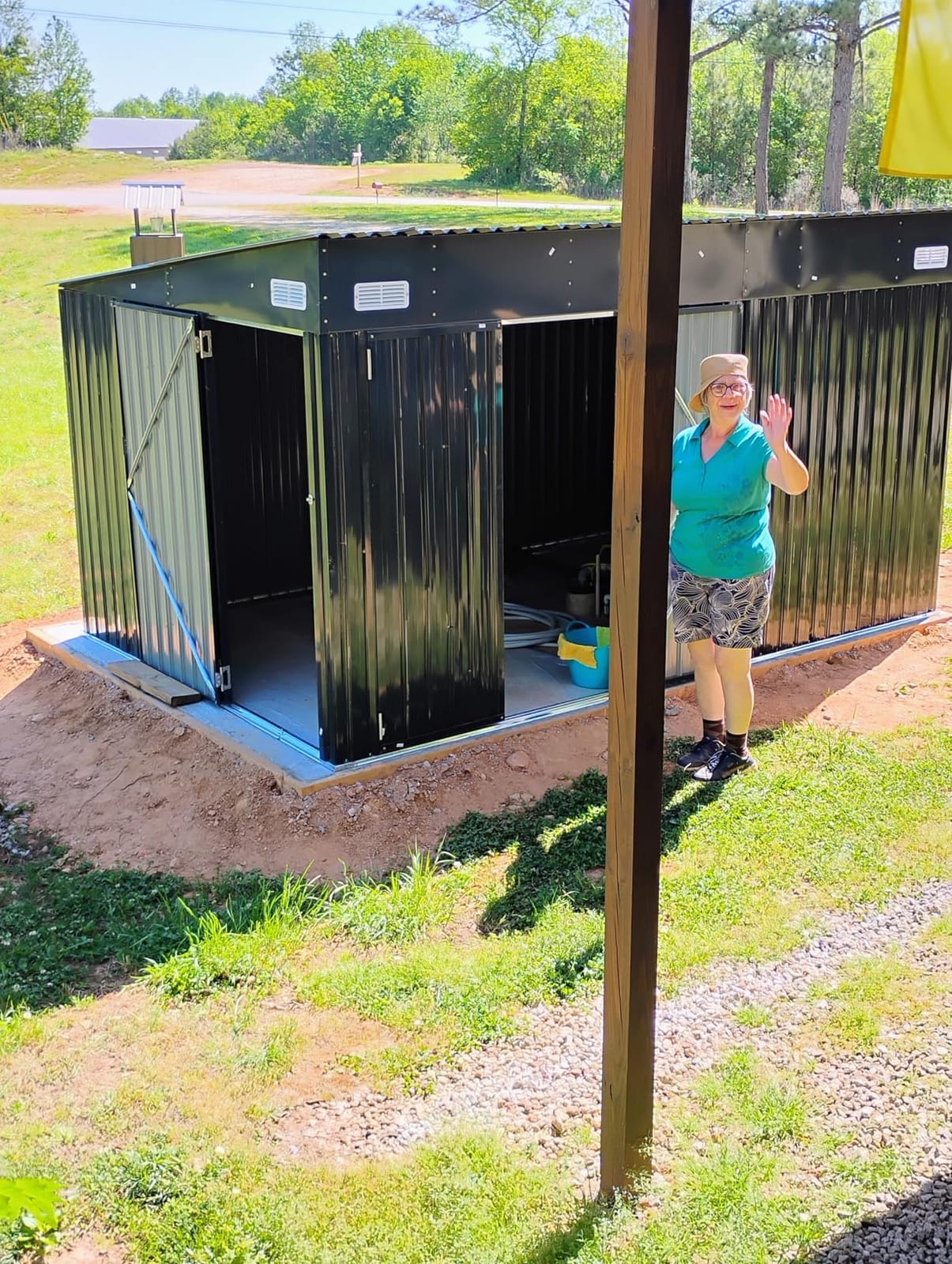 8'x10' Lean to Shed Outdoor Storage Sheds with Triple Doors customer photo 2