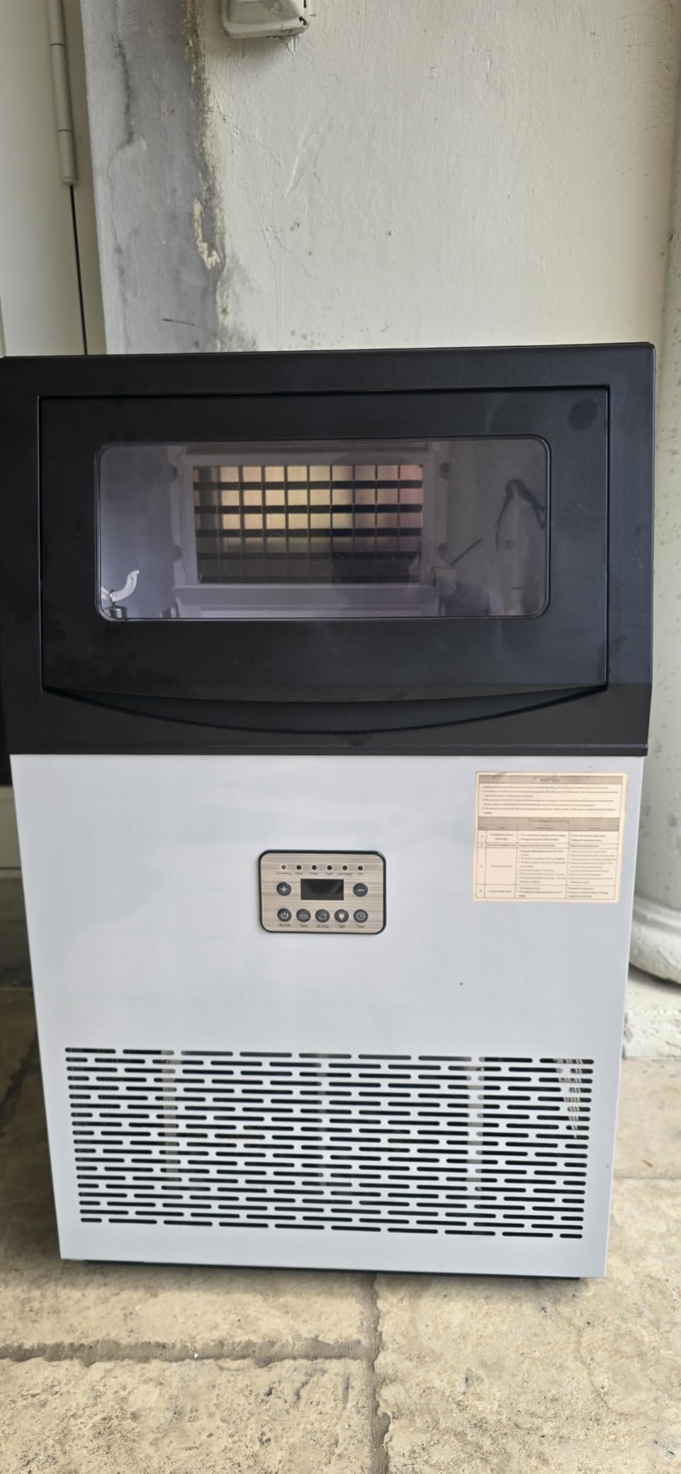 Manastin Commercial Ice Maker, 200LBS/24H, 33LBS Storage, with Water Filter | 50 Ice Cubes/15 Mins, Under Counter & Self-Cleaning Ice Maker Machine, for Bar, Cafe, Restaurant, Home customer photo 1
