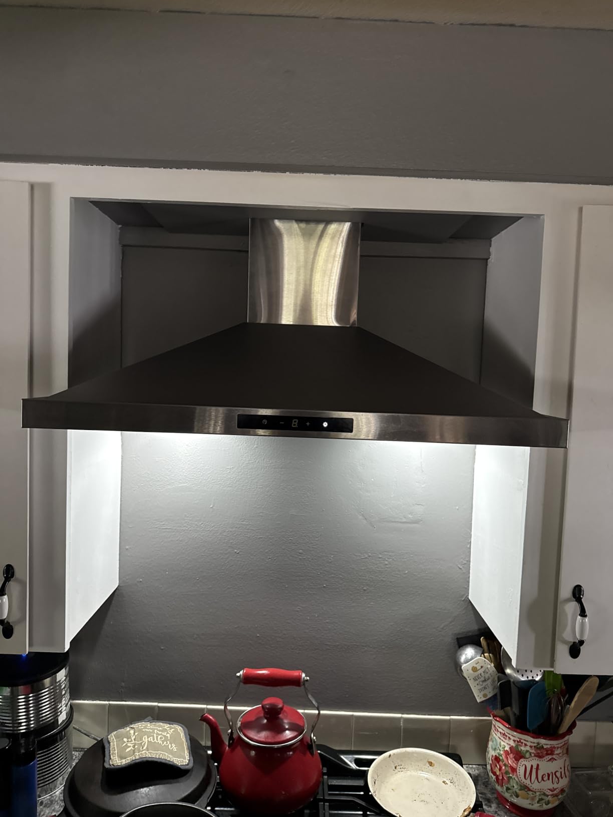 Wall Mount Range Hood 30 inch, 900 CFM Stainless Steel Kitchen Hood customer photo 2