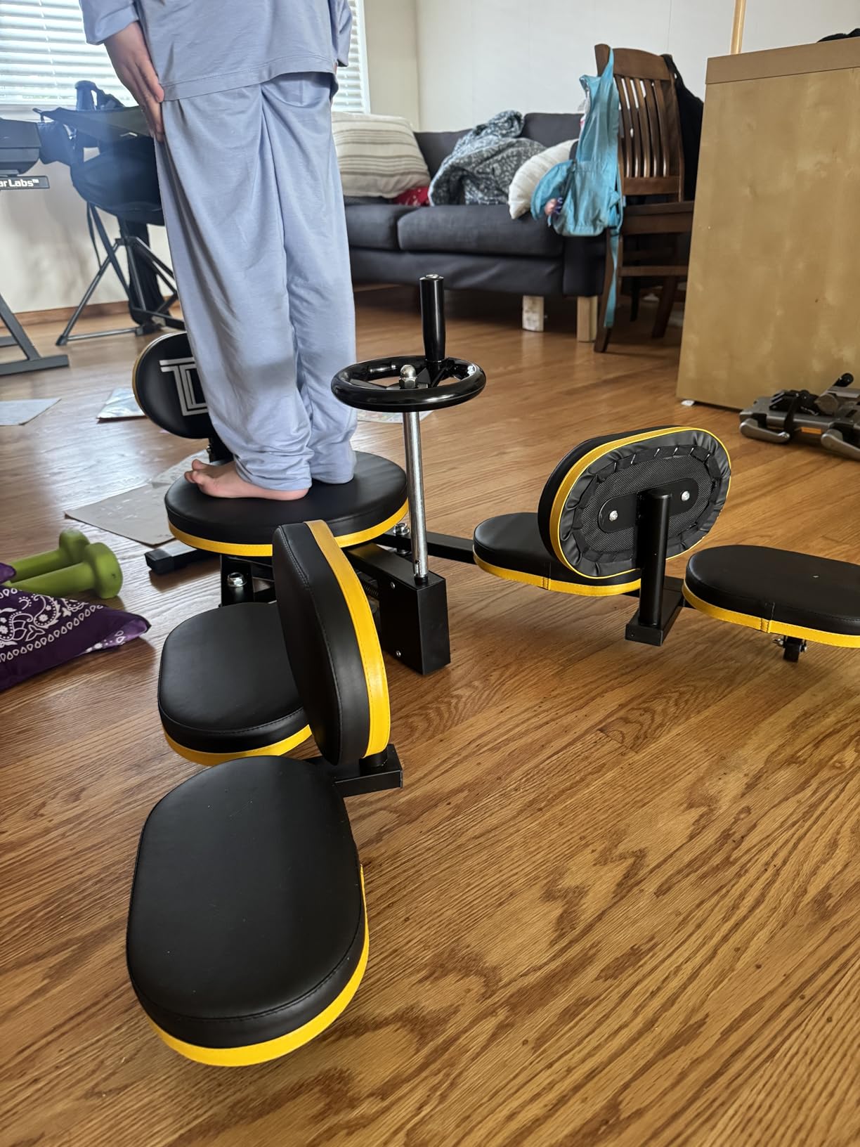 TDH Leg Stretcher, 300LBS Stretcher Machine,210° Adjustable Split Machine customer photo 1