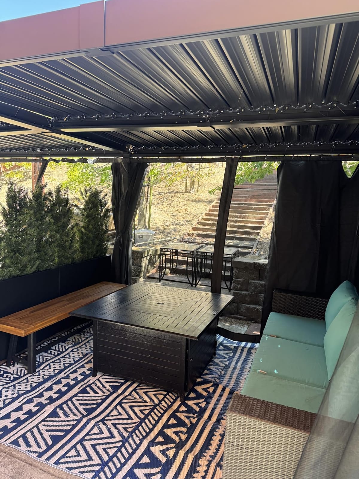 AirWire 12'x16' Louvered Pergola All-Aluminum Gazebo Dark Gray customer photo 1