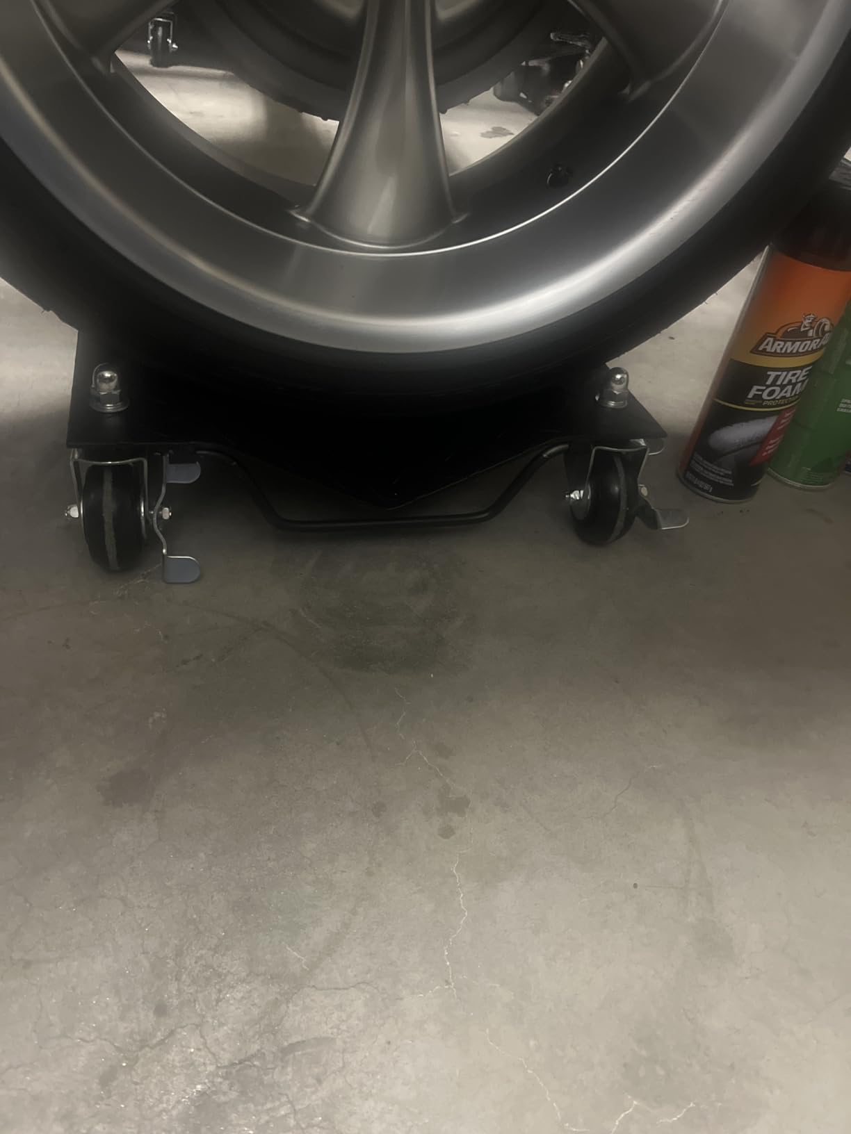 TUFFIOM Car Dolly Set of 4, Wheel Dollies, 6000LBS, Deformation-Resistant Secure V-Groove,Solid Casters Upgraded for Heavy Duty Vehicles Moving & Auto Repair, SUV, Trailers, Red customer photo 2