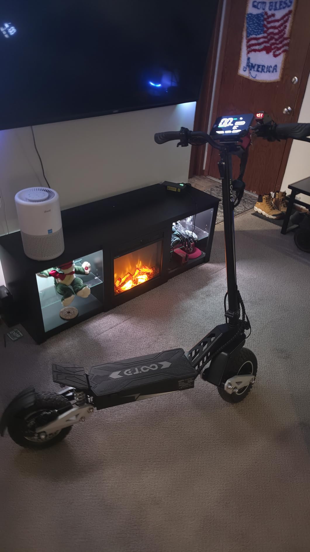 T10 Electric Scooter for Adults, 48V 18AH Battery Up to 46 Miles Long Range & Powerful Motor, 31 MPH Max Speed, 11 Inch All-Terrain Tires Folding Commuter E Scooter with Dual Suspension & LCD Display customer photo 2