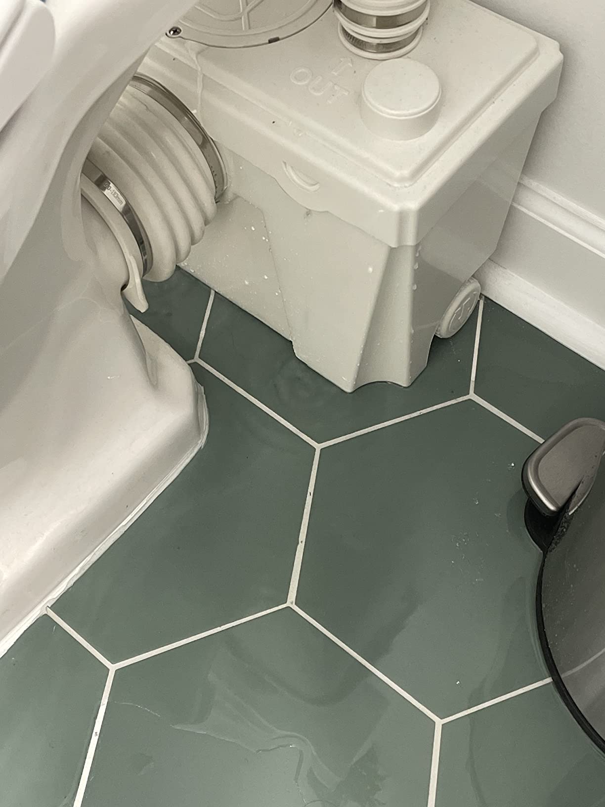 36ft Macerating Toilet System, Non-clog Stainless Steel Grinder Housing customer photo 2