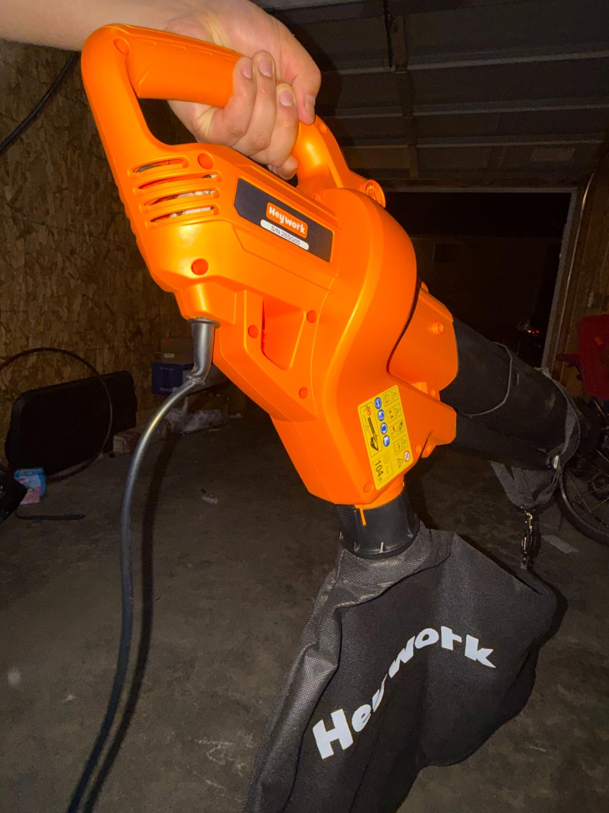 3-in-1 Leaf Vacuum Mulcher, 450 CFM Corded Blower customer photo 2