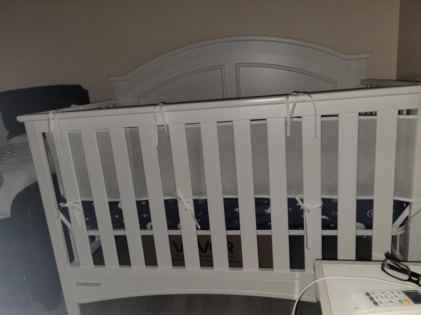 Delta Children Perry 6-in-1 Convertible Crib & Mattress, Walnut Espresso customer photo 1