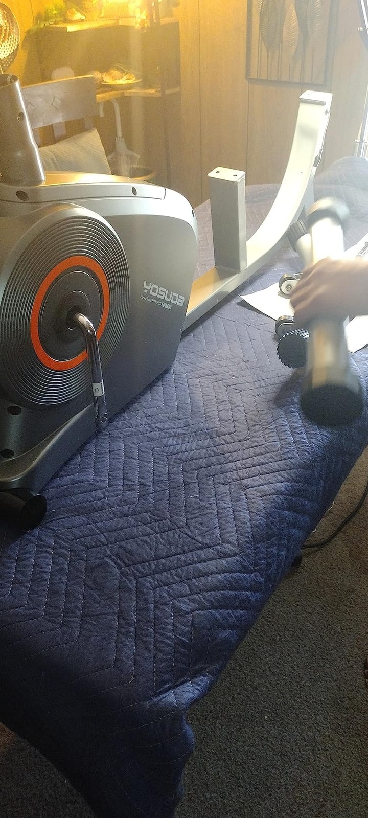 YOSUDA Air-Resistance Exercise Bike with Dual-Drive System, Smart Air Bike customer photo 1