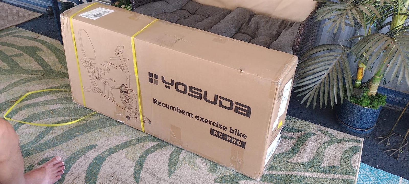 YOSUDA Air-Resistance Exercise Bike with Dual-Drive System, Smart Air Bike customer photo 2
