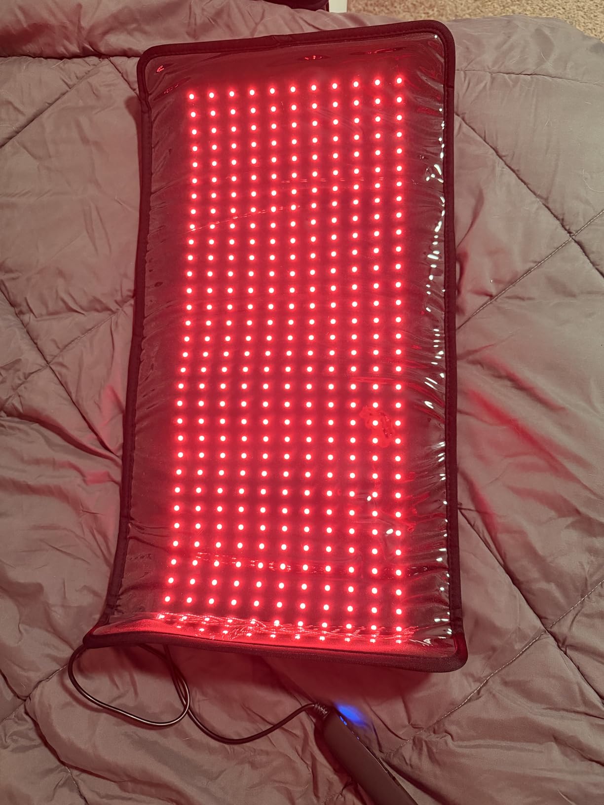 Red Light Therapy Bag for Full Body, 2820 Tri-Chip LEDs, Detachable Dual-Panels, Foldable Head & Facial Coverage, 660nm Red & 850nm Near Infrared customer photo 2