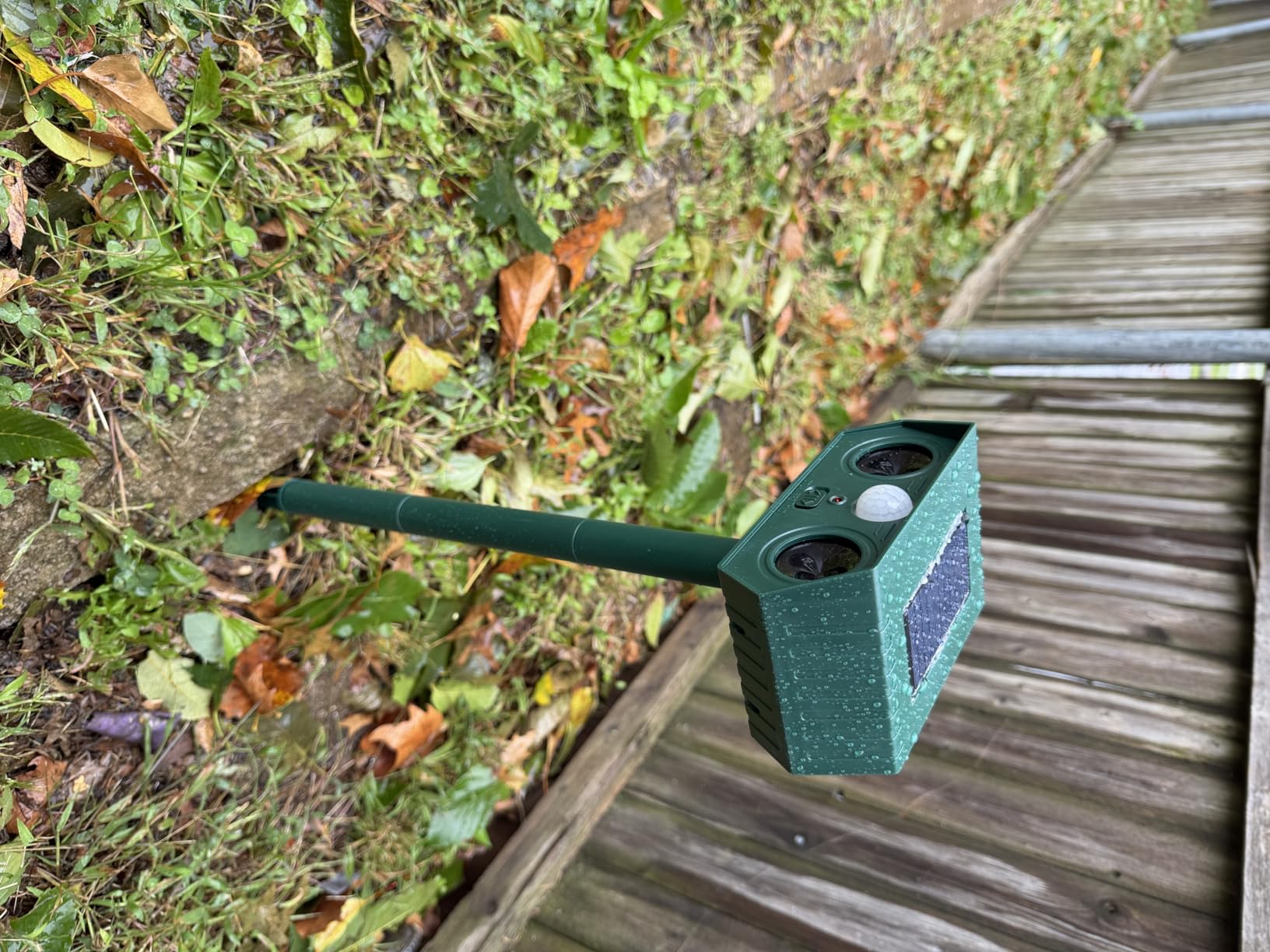 2Pack 2026 Solar Ultrasonic in Repellent Defender Rat, Squirrel, Deer, Raccoon, Skunk, Rabbit, Mole, Dog, Cat, Waterproof with Motion Detector customer photo 1