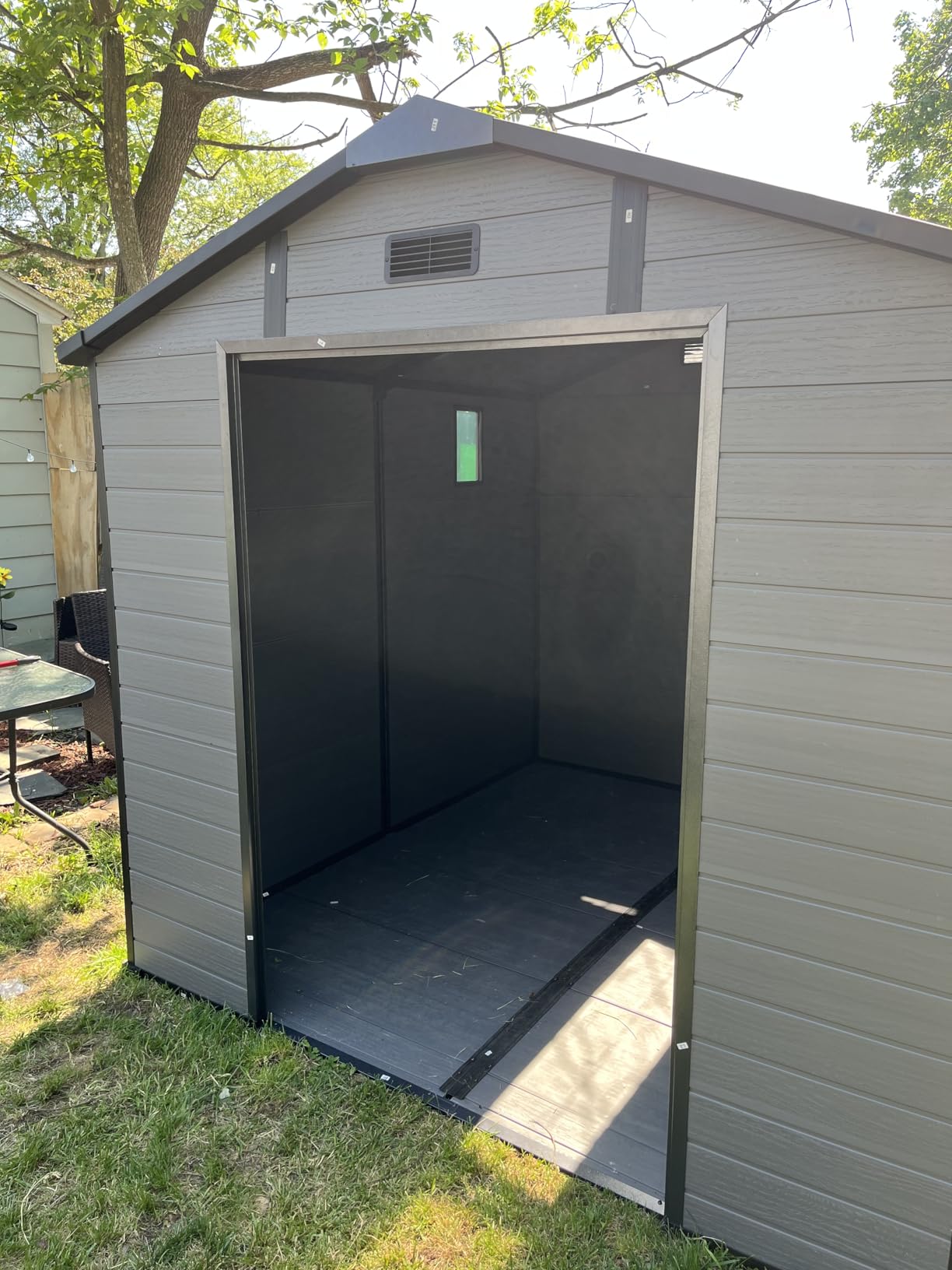 Quictent 14X20X9.4FT Metal Garage Carport Enclosed Car Port with Side Door customer photo 1