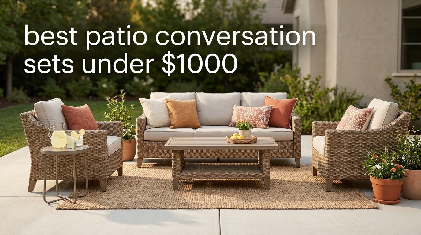 best patio conversation sets under $1000