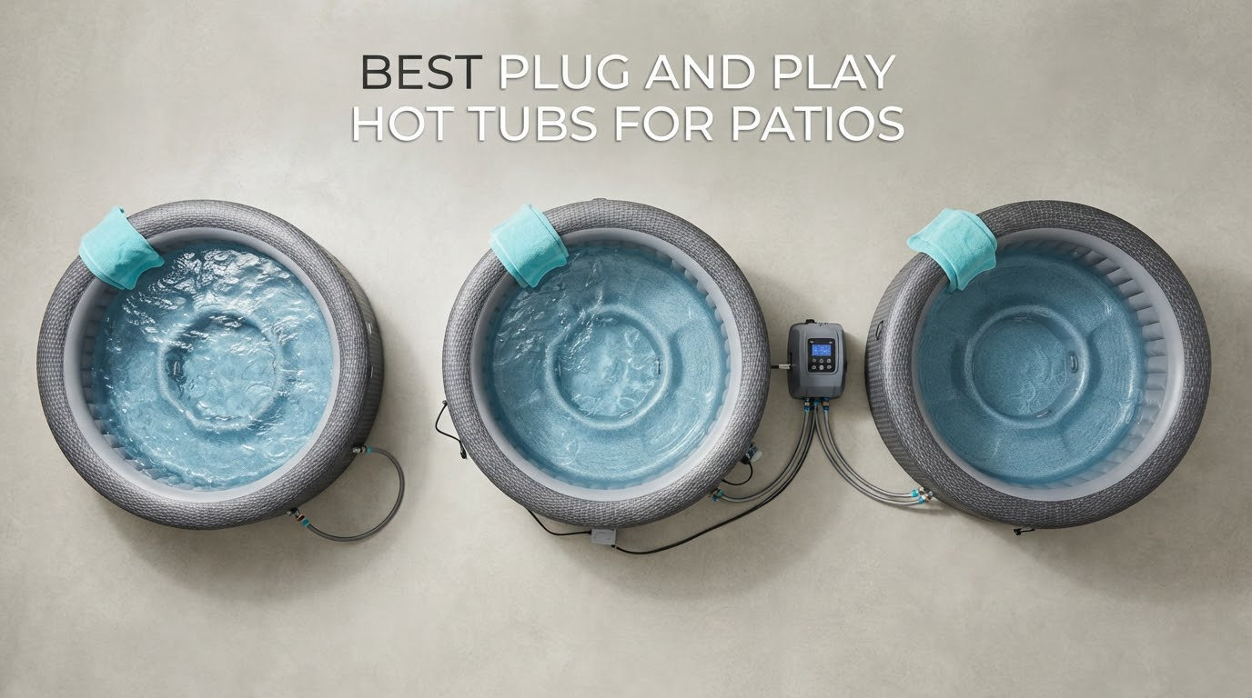 best plug and play hot tubs for patios
