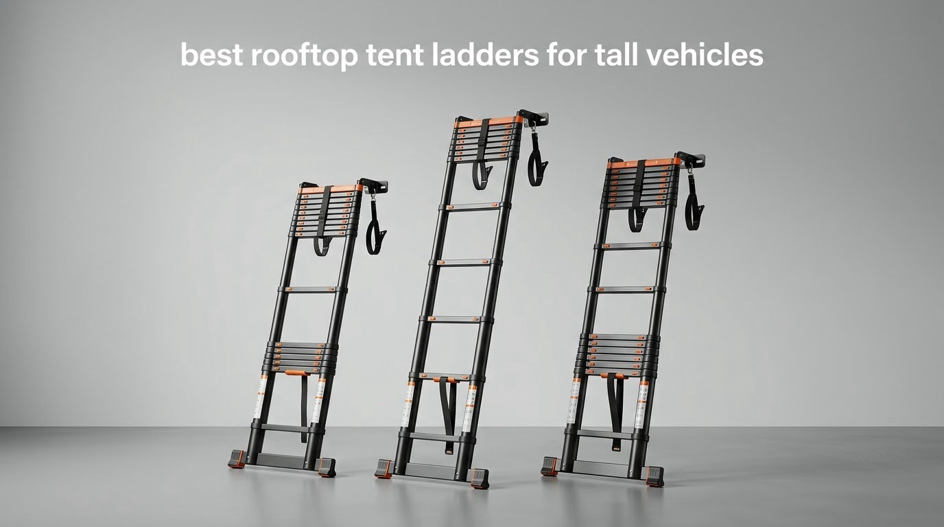 best rooftop tent ladders for tall vehicles