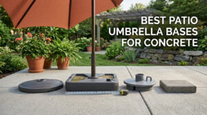 best patio umbrella bases for concrete