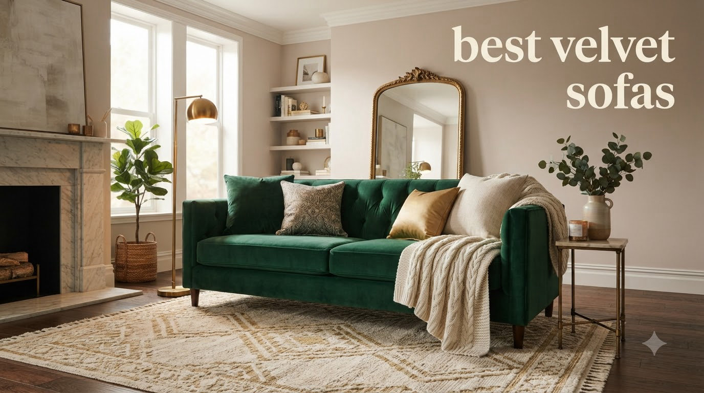 best velvet sofas