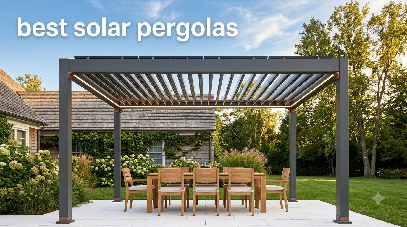 best solar pergolas