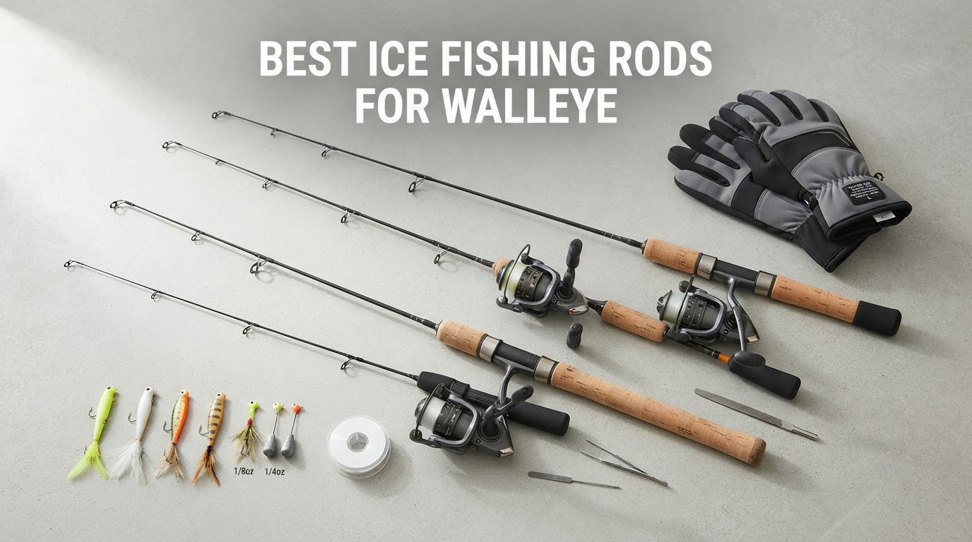 best ice fishing rods for walleye