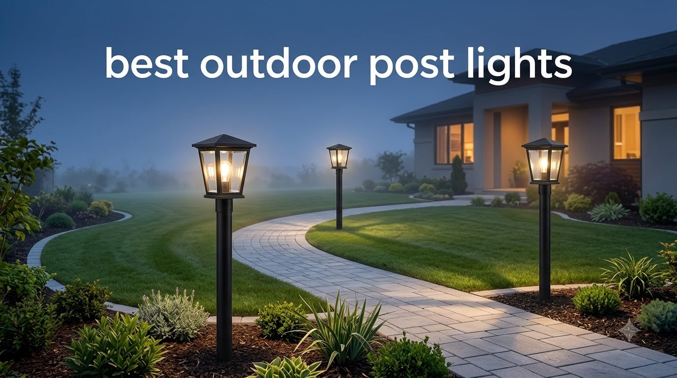 best outdoor post lights