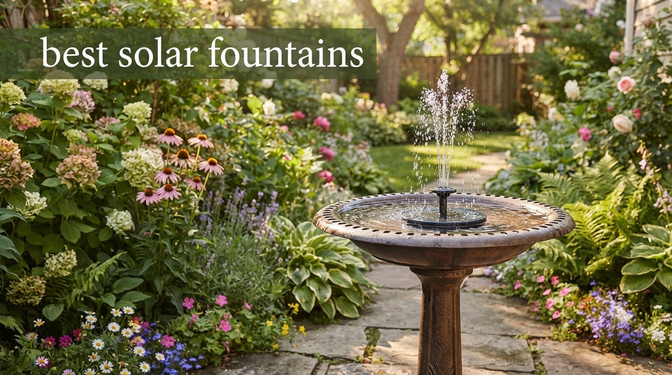 best solar fountains