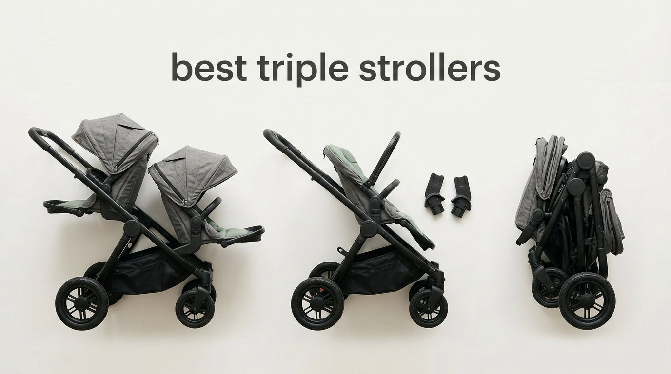 best triple strollers
