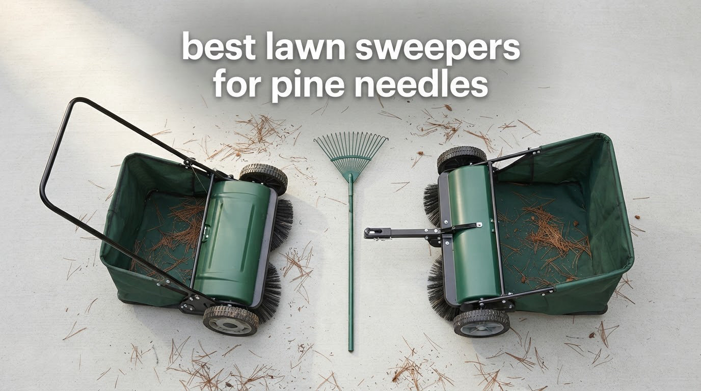 best lawn sweepers for pine needles