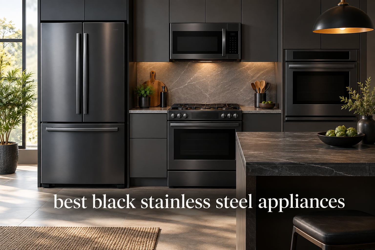 best black stainless steel appliances