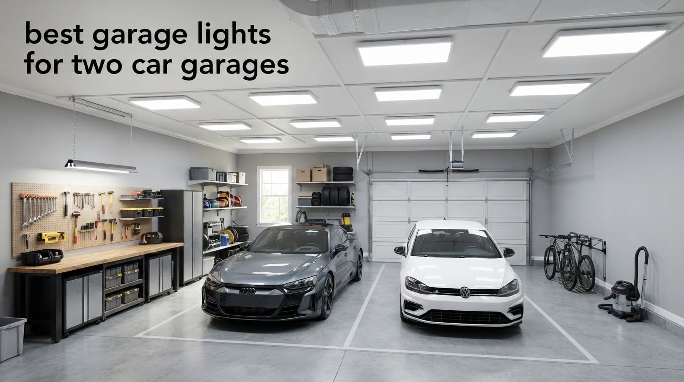best garage lights for two car garages