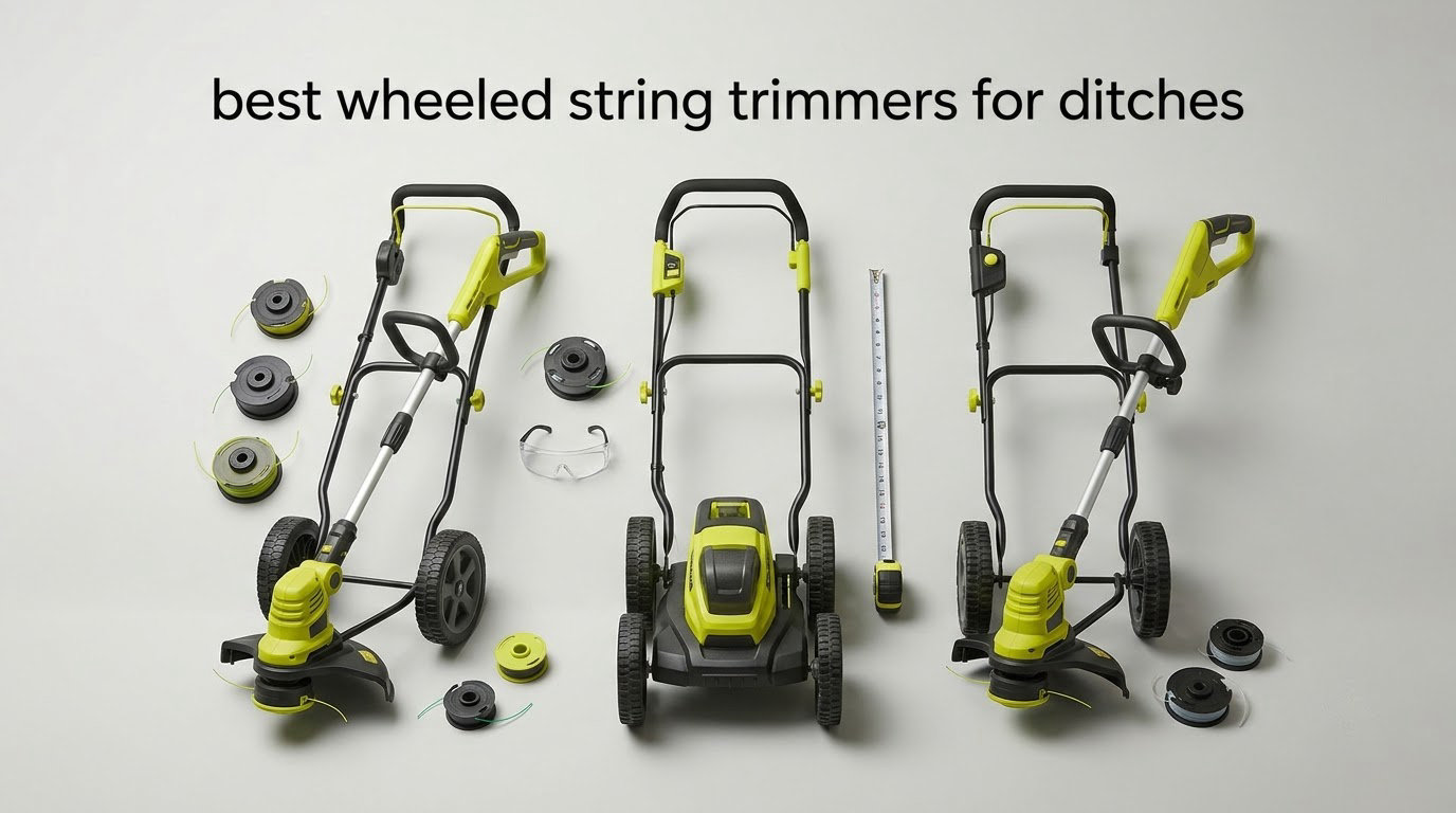 best wheeled string trimmers for ditches