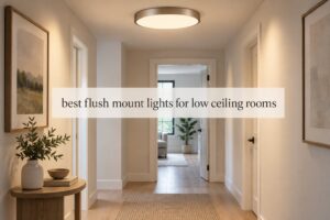 best flush mount lights for low ceiling rooms