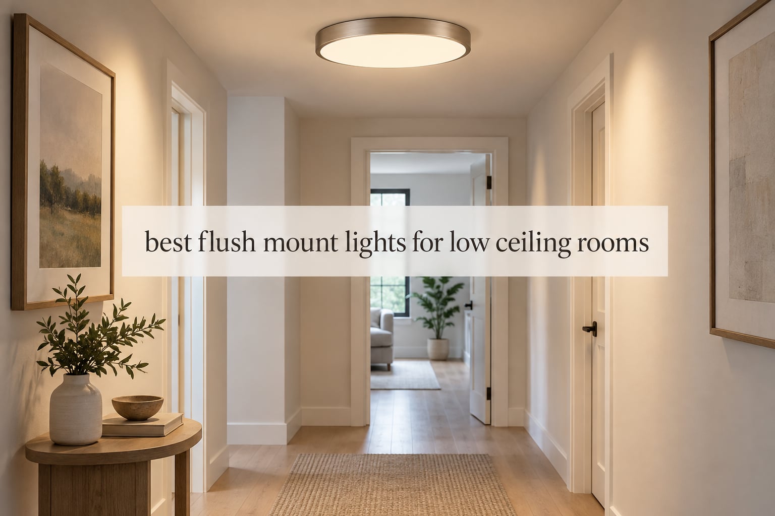 best flush mount lights for low ceiling rooms