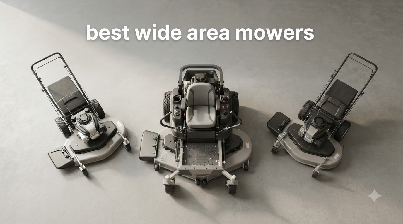 best wide area mowers