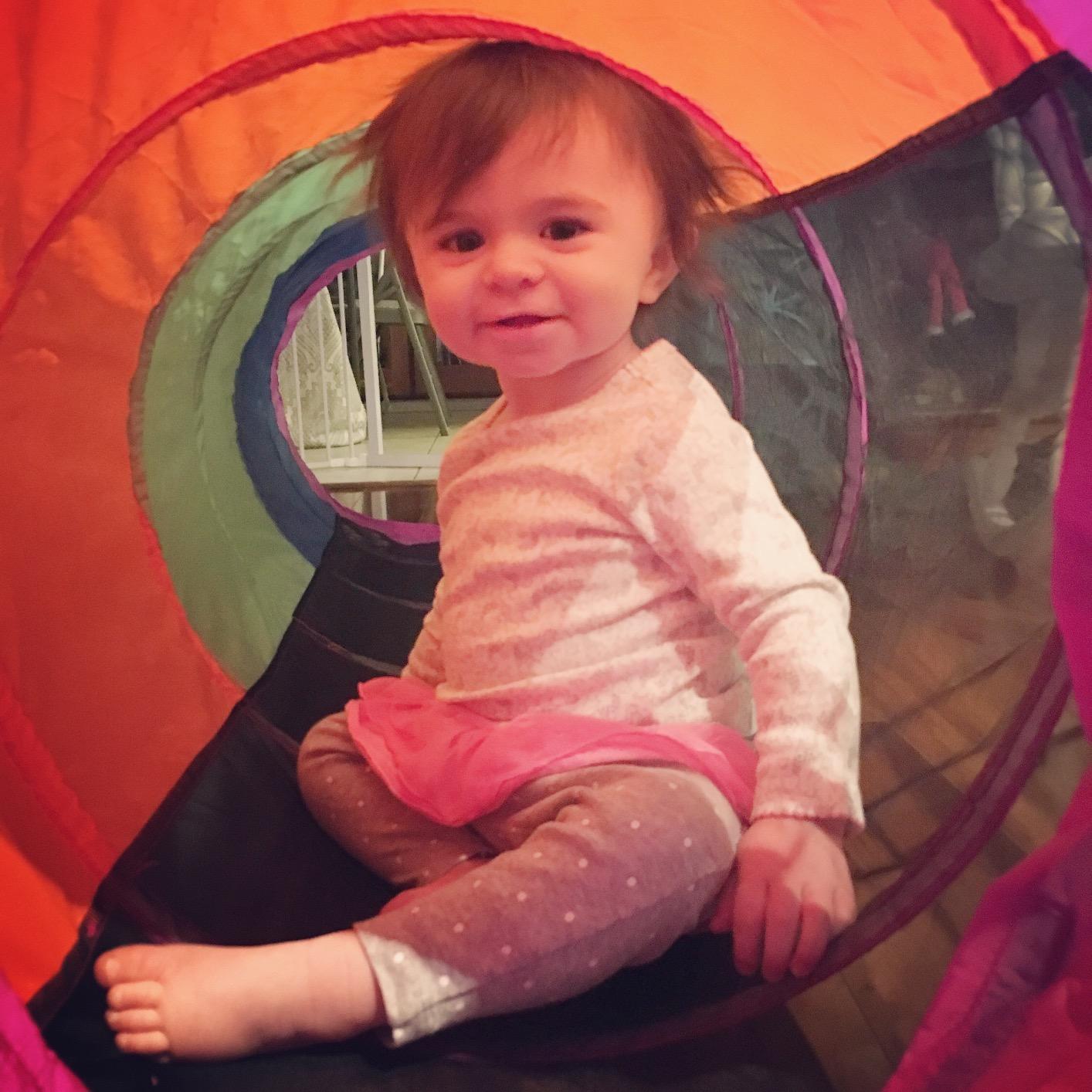 Pacific Play Tents 20407 Kids Peek-A-Boo I See You 6' Crawl Tunnel - Multicolor customer photo 1