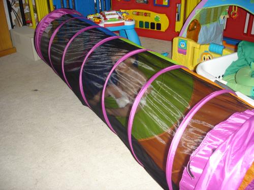 Pacific Play Tents 20407 Kids Peek-A-Boo I See You 6' Crawl Tunnel - Multicolor customer photo 2